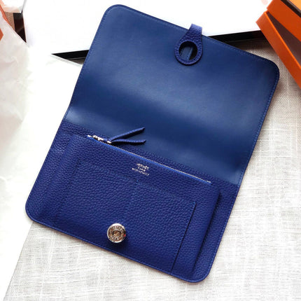 HM Dogon Wallet 20 Blue Togo Shw