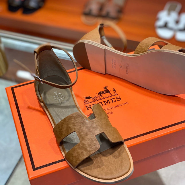 SANTORINI SANDAL COPPER CALFSKIN