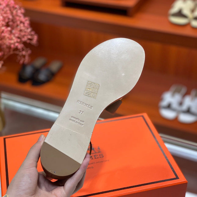 SANTORINI SANDAL COPPER CALFSKIN