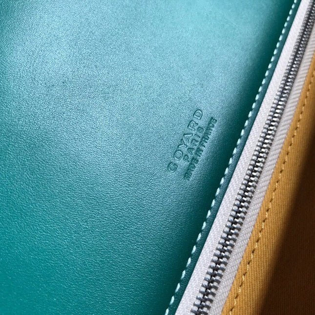 BELVEDERE II BAG 28 IN GREEN GOYARDINE CANVAS