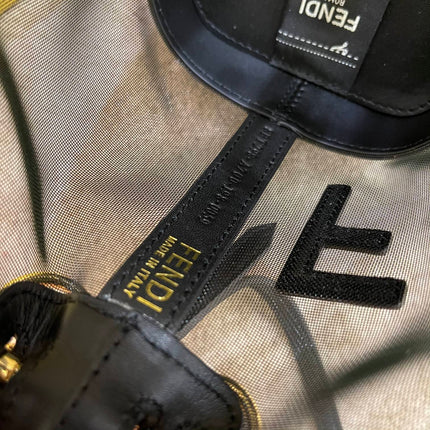 MON TRESOR 18 IN BLACK CALFSKIN AND MESH