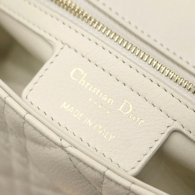 CARO MINI BAG 20 IN WHITE CALFSKIN