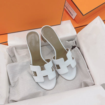 Oasis Sandal Epsom Calfskin White