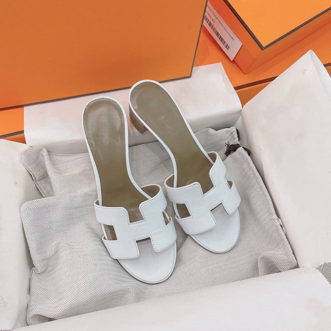 0asis Sandal Epsom Calfskin White