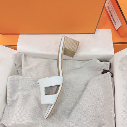 Oasis Sandal Epsom Calfskin White