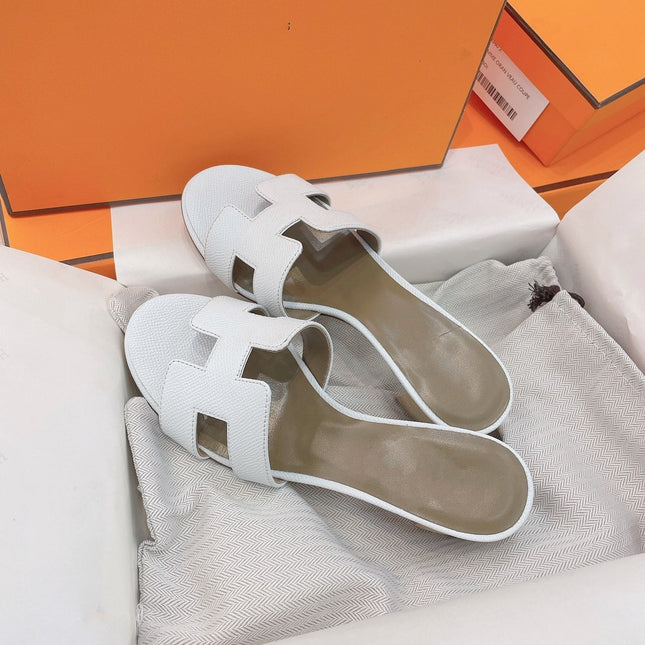 0asis Sandal Epsom Calfskin White