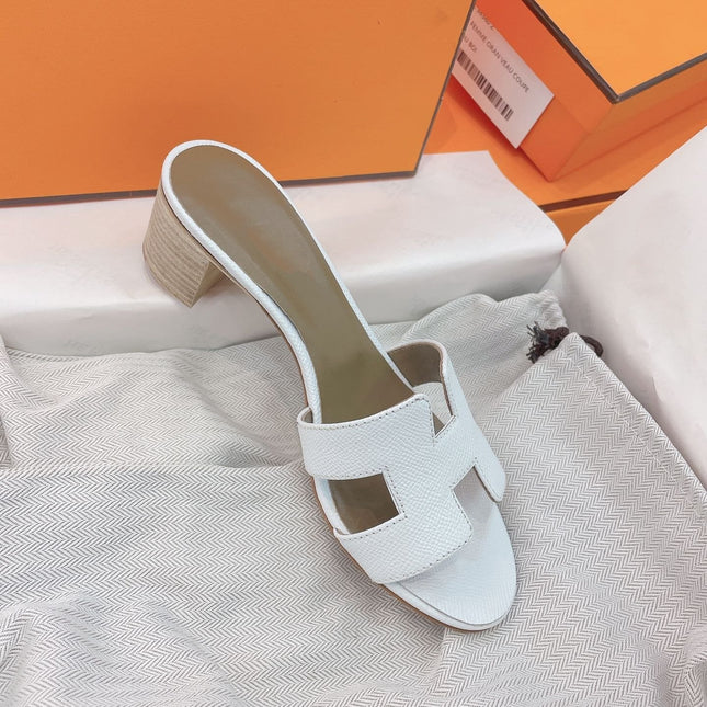 0asis Sandal Epsom Calfskin White