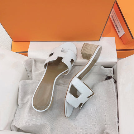 0asis Sandal Epsom Calfskin White