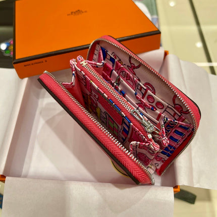 HM Compact Wallet 11.5 Dark Pink Epsom