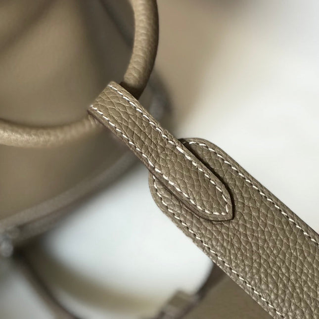 HM LINDY 30 BAG KHAKI CALFSKIN