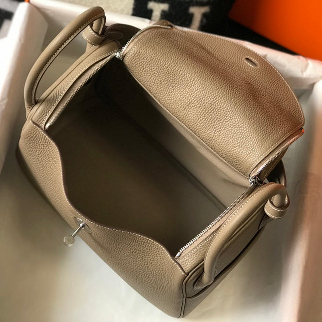 HM LINDY 30 BAG KHAKI CALFSKIN