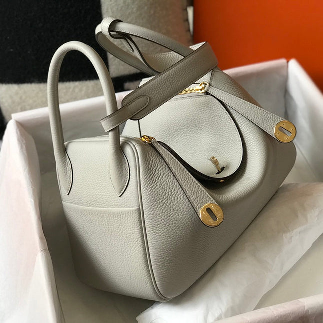 HM LINDY 30 BAG CREAM CALFSKIN