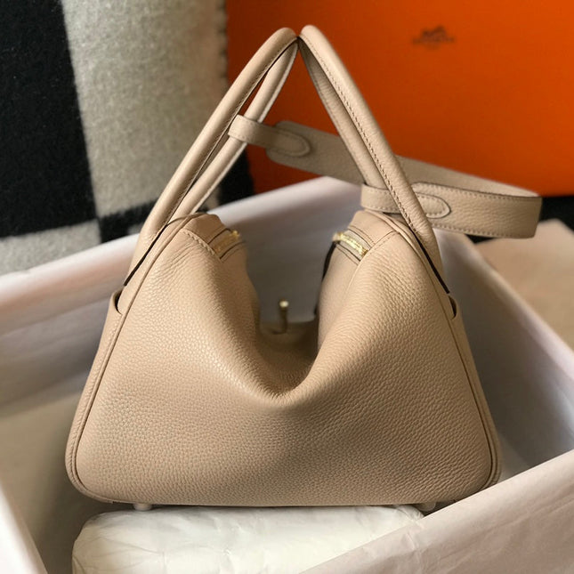 HM LINDY 30 BAG BEIGE CALFSKIN