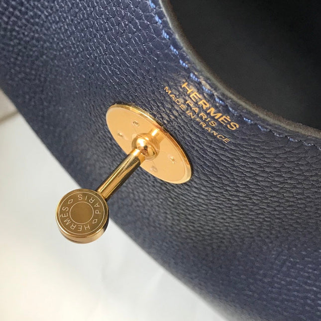 HM LINDY 26 BAG NAVY CALFSKIN