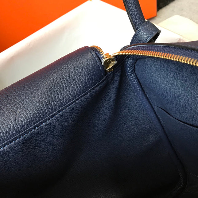HM LINDY 26 BAG NAVY CALFSKIN