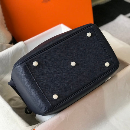 HM LINDY 26 BAG NAVY CALFSKIN