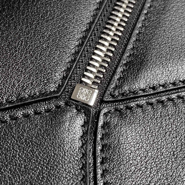 MEDIUM 29 PUZZLE BAG IN BLACK SOFT GRAINED CALFSKIN