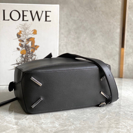 MEDIUM 29 PUZZLE BAG IN BLACK SOFT GRAINED CALFSKIN