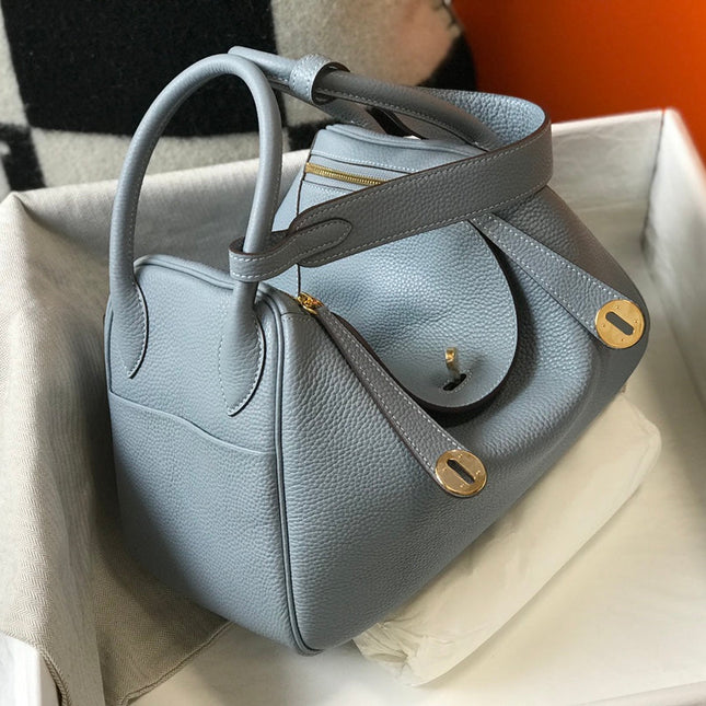 HM LINDY 26 BAG TEMPERED GRAY CALFSKIN