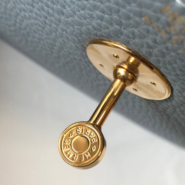 HM LINDY 26 BAG TEMPERED GRAY CALFSKIN