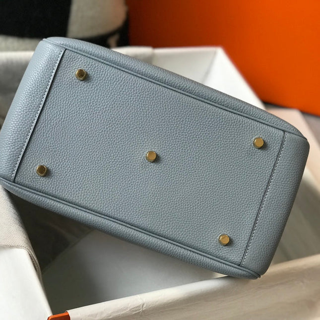 HM LINDY 30 BAG TEMPERED GRAY CALFSKIN