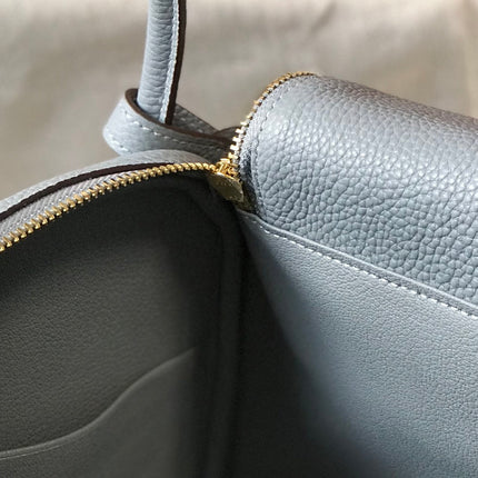 HM LINDY 30 BAG TEMPERED GRAY CALFSKIN