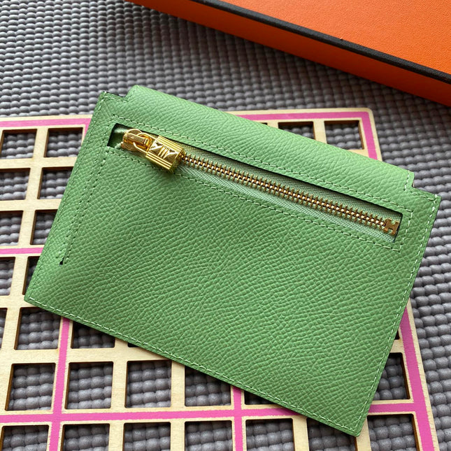 HM Kelly Pocket 13.5 Green Epsom Ghw
