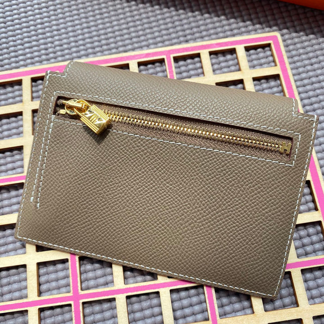 HM Kelly Pocket 13.5 Brown Epsom Ghw