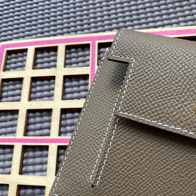 HM Kelly Pocket 13.5 Brown Epsom Ghw