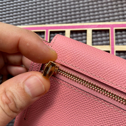 HM Kelly Pocket 13.5 Pink Epsom Ghw