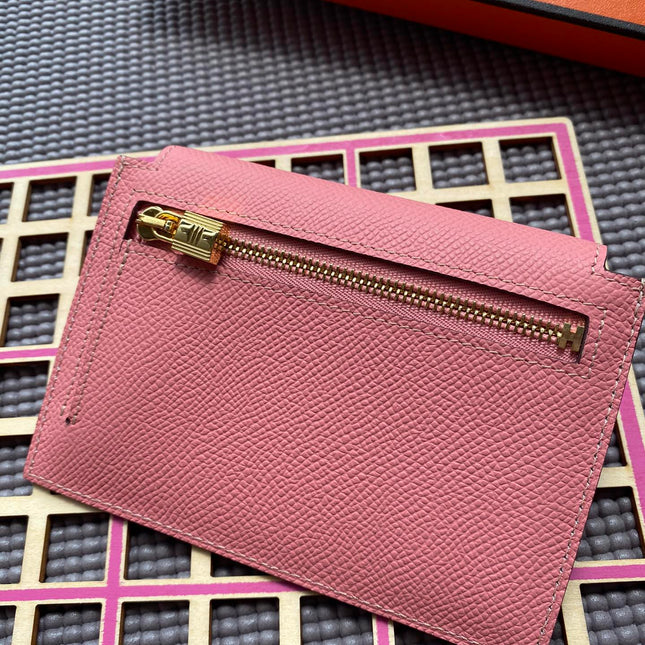 HM Kelly Pocket 13.5 Pink Epsom Ghw