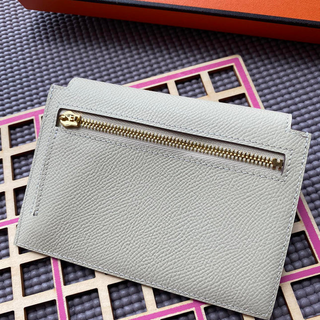 HM Kelly Pocket 13.5 White Epsom Ghw