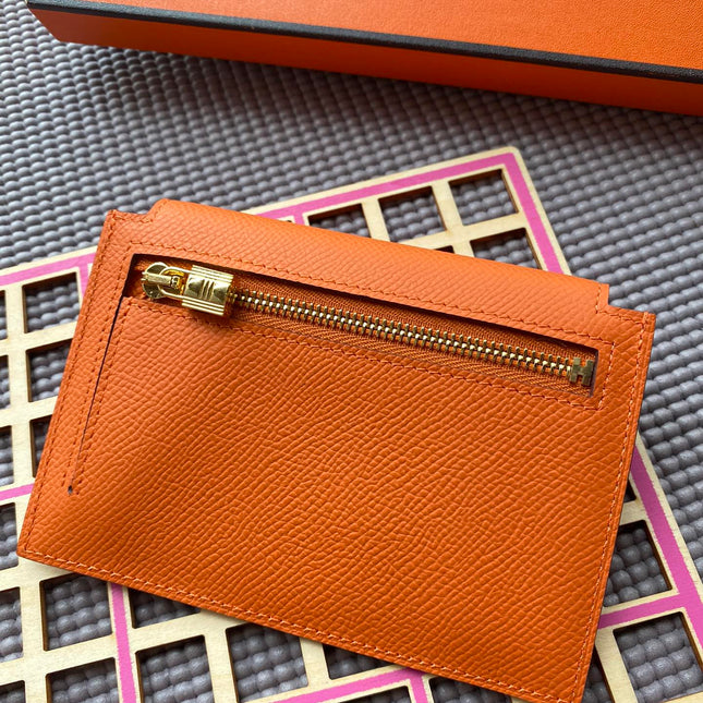 HM Kelly Pocket 13.5 Orange Epsom Ghw