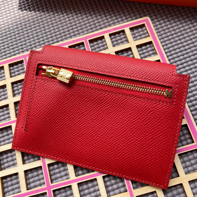 HM Kelly Pocket 13.5 Red Epsom Ghw