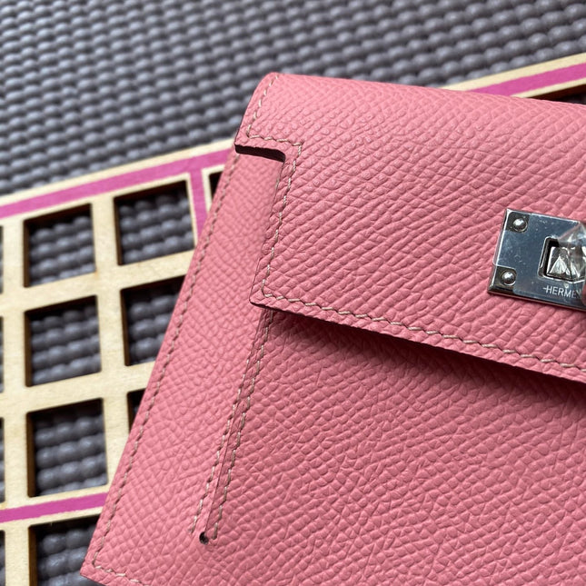 HM Kelly Pocket 13.5 Pink Epsom Shw