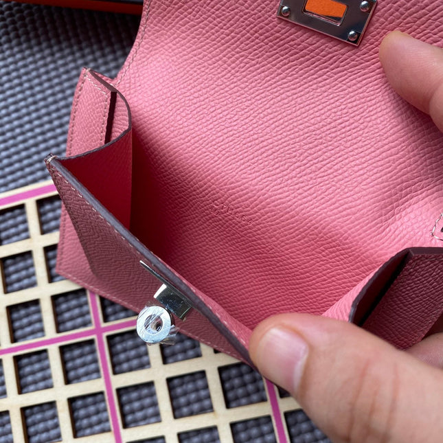 HM Kelly Pocket 13.5 Pink Epsom Shw