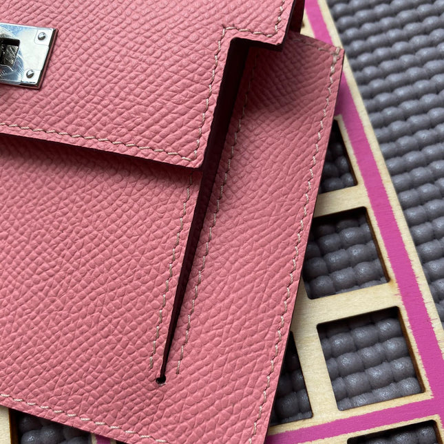 HM Kelly Pocket 13.5 Pink Epsom Shw