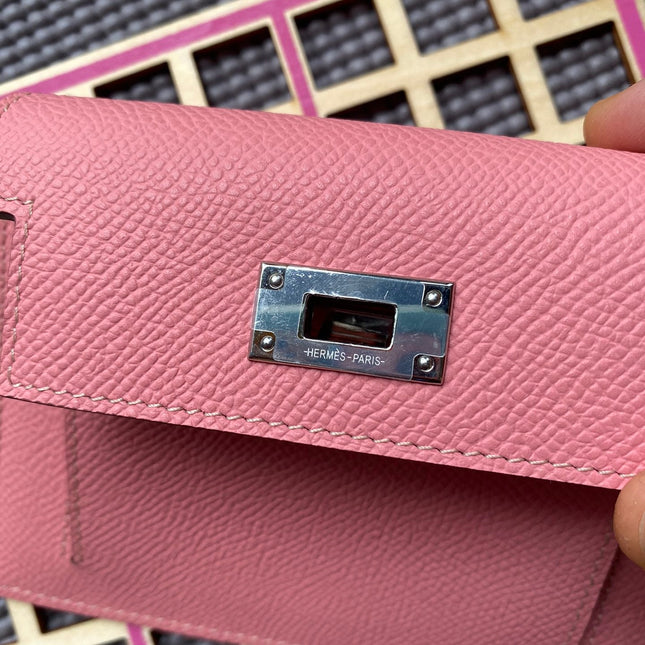 HM Kelly Pocket 13.5 Pink Epsom Shw