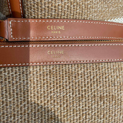 BUCKET 25 IN PRINTED CANVAS BROWN WHITE