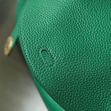 HM LINDY 30 BAG CASTLETON GREEN CALFSKIN