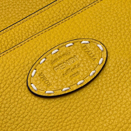 PEEKABOO ISEEU 33 IN YELLOW GRAINED CALFSKIN SILVER HARDWARE