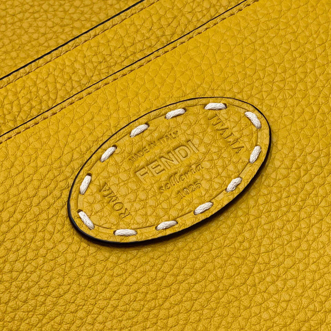 PEEKABOO ISEEU 33 IN YELLOW GRAINED CALFSKIN SILVER HARDWARE