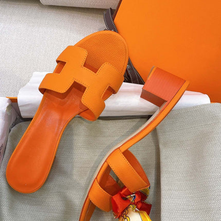 0asis Sandal Epsom Calfskin Orange