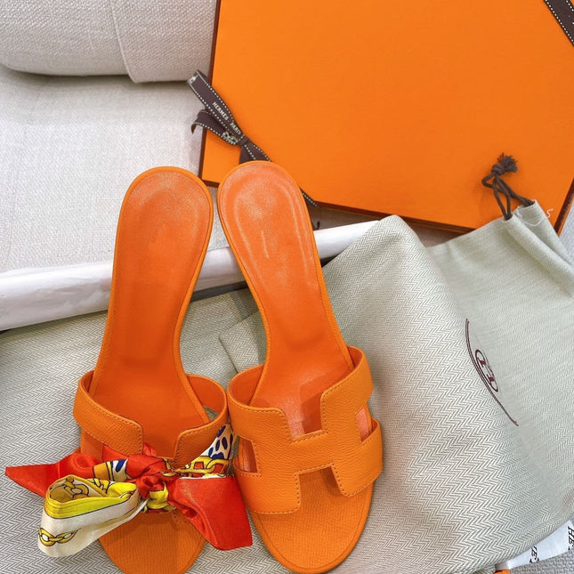 0asis Sandal Epsom Calfskin Orange
