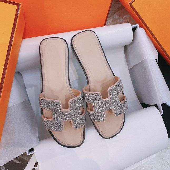 0ran Sandal Caviar Light Brown Leather