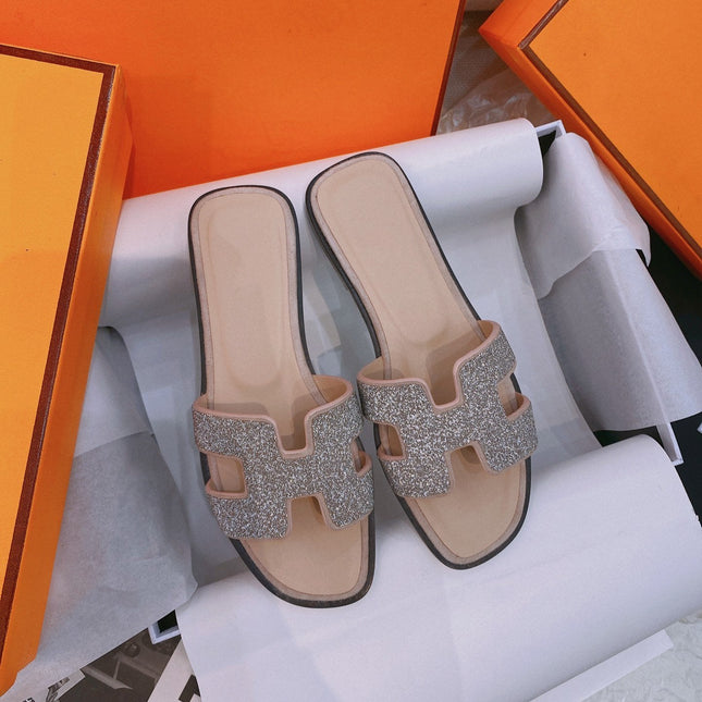 0ran Sandal Caviar Light Brown Leather