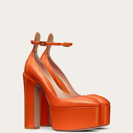GARAVANI PLATFORM PUMPS IN MULTICOLOR CALFSKIN