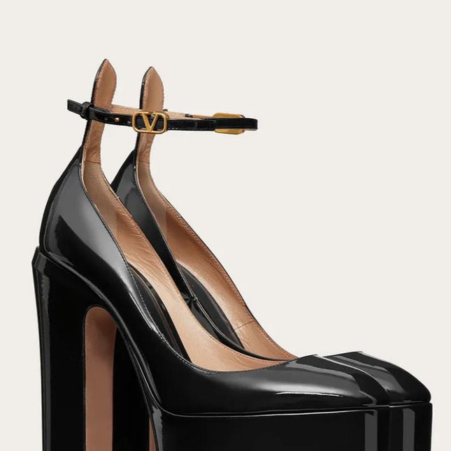 GARAVANI PLATFORM PUMPS IN MULTICOLOR CALFSKIN