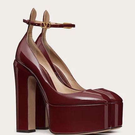 GARAVANI PLATFORM PUMPS IN MULTICOLOR CALFSKIN