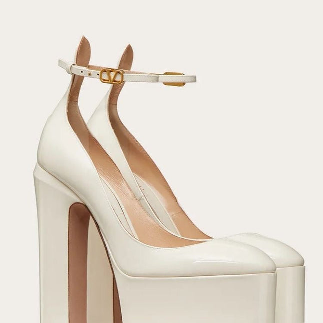 GARAVANI PLATFORM PUMPS IN MULTICOLOR CALFSKIN